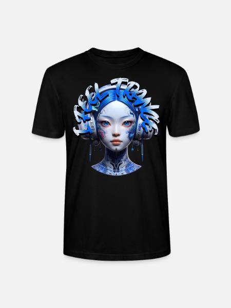 I FEEL TRANCE - Cool Human with Headphones! - Stanley/Stella CRAFTER Unisex Organic T-Shirt - black