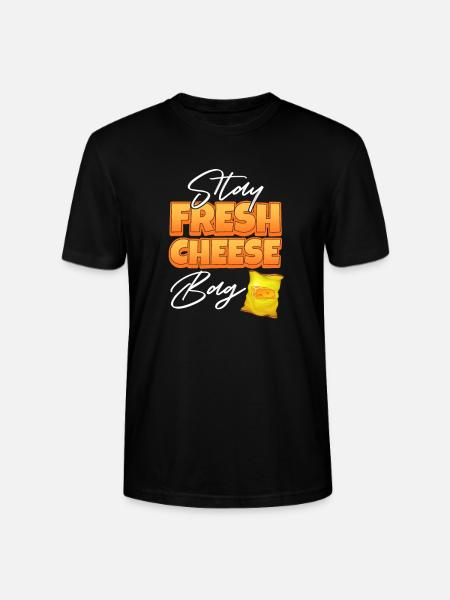 Käse Käsekuchen Essen Geschenk - Stanley/Stella Unisex Bio-T-Shirt CRAFTER - Schwarz