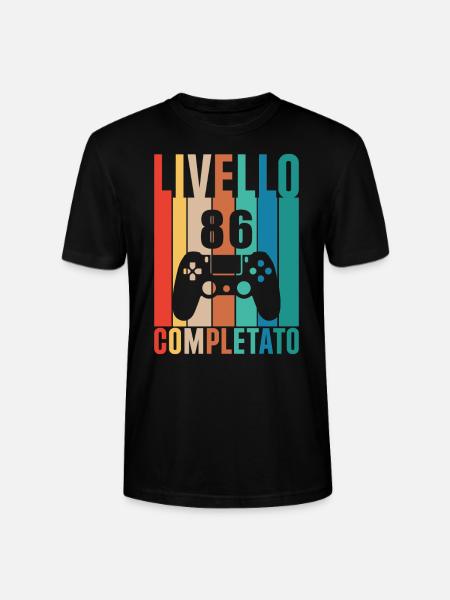 Level 86 Unlocked 86 Birthday - Stanley/Stella CRAFTER Unisex Organic T-Shirt - black
