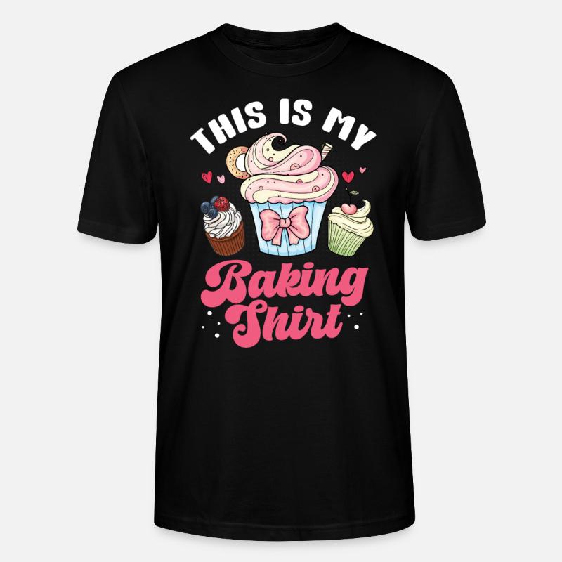 Cupcake Muffin Backen Geschenk - Stanley/Stella Unisex Bio-T-Shirt CRAFTER - Schwarz