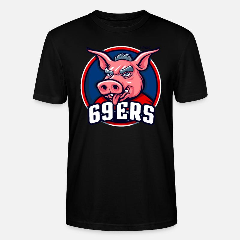 69ers : Cochon sans vergogne - T-shirt bio CRAFTER Stanley Stella Unisexe - noir