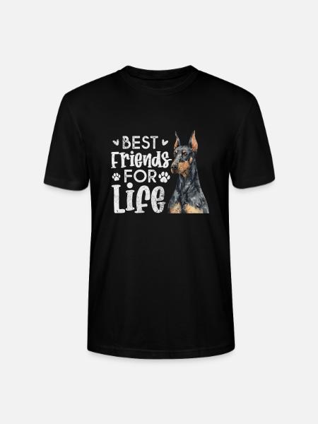Doberman - Stanley/Stella CRAFTER Unisex Organic T-Shirt - black