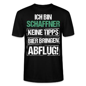 Je suis chef d'orchestre - apporte de la bière et décolle - T-shirt bio CRAFTER Stanley Stella Unisexe - noir - Devant - Alina (178cm) & Michal (187cm)