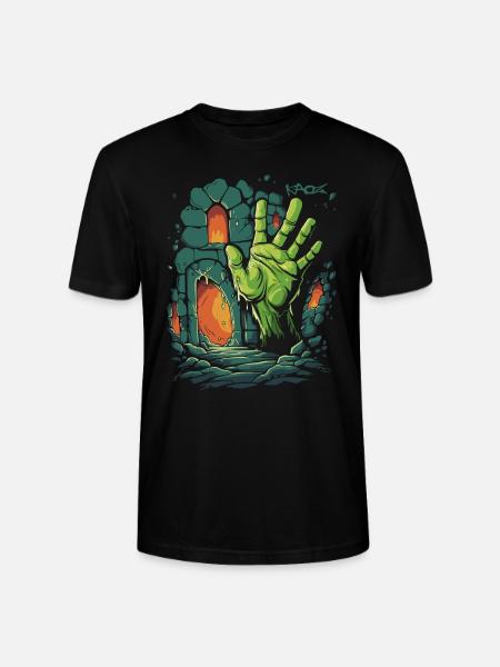 The Dungeon Zombie Hand - Stanley/Stella CRAFTER Unisex Organic T-Shirt - black