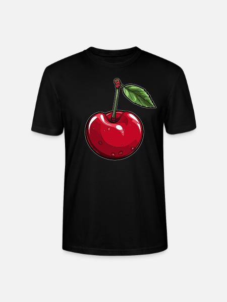 Une cerise - T-shirt bio CRAFTER Stanley Stella Unisexe - noir