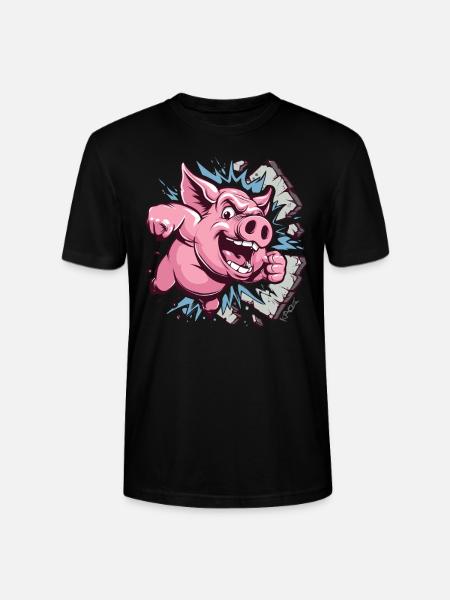 Soul- and wall-shattering action - Stanley/Stella CRAFTER Unisex Organic T-Shirt - black