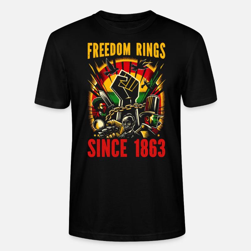 Emancipation Proclamation African Juneteenth - Stanley/Stella CRAFTER Unisex Organic T-Shirt - black