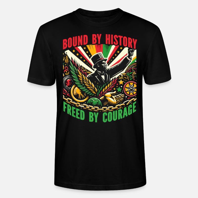 Emancipation Proclamation African Juneteenth - Stanley/Stella CRAFTER Unisex Organic T-Shirt - black