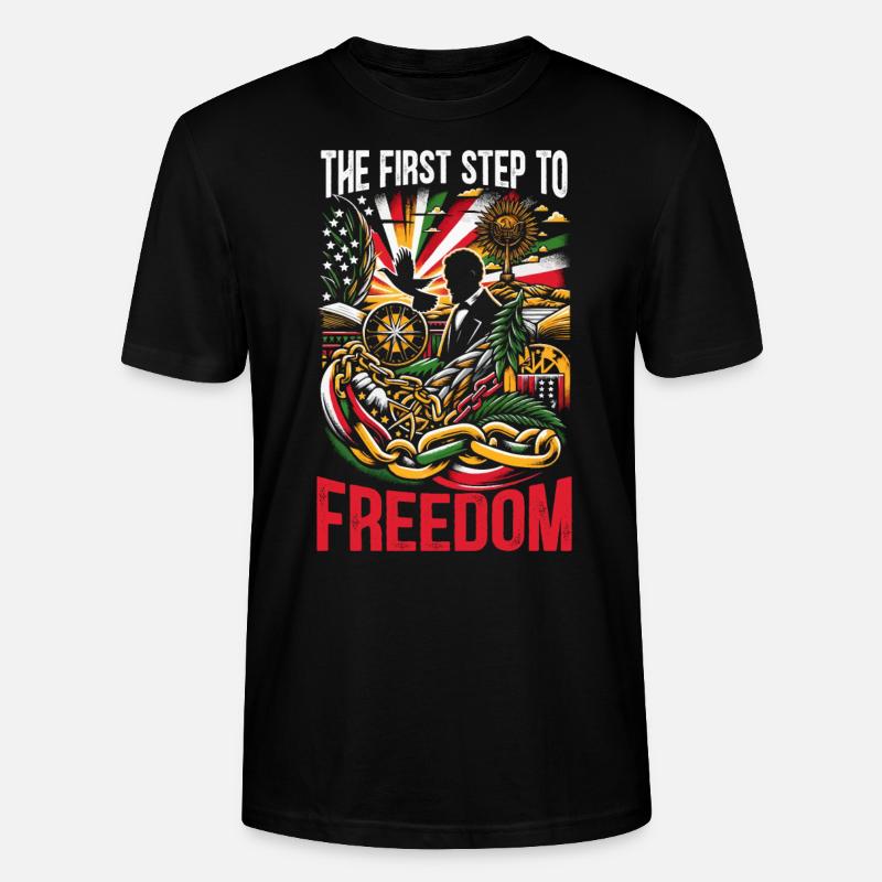 Emanzipationsproklamation Afrikanischer Juneteenth - Stanley/Stella Unisex Bio-T-Shirt CRAFTER - Schwarz