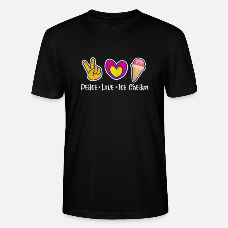 Eiscreme - Stanley/Stella Unisex Bio-T-Shirt CRAFTER - Schwarz
