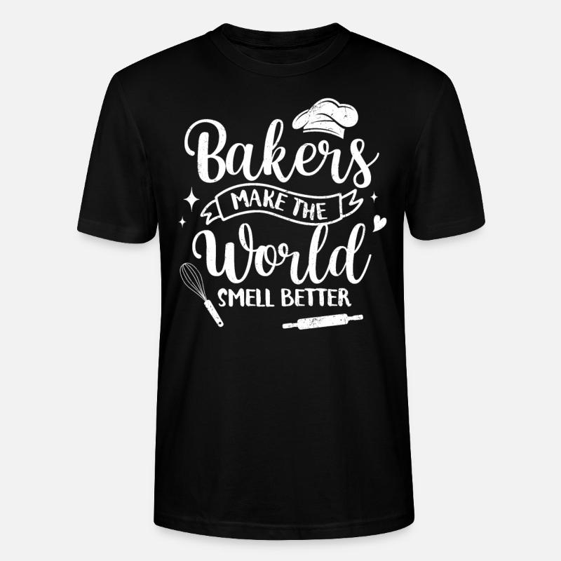 Bäcker - Stanley/Stella Unisex Bio-T-Shirt CRAFTER - Schwarz
