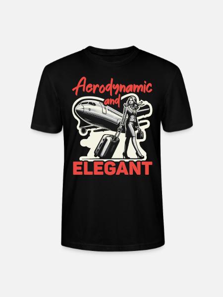 Flugbegleiterin, Flugbegleiterin, Stewardess - Stanley/Stella Unisex Bio-T-Shirt CRAFTER - Schwarz