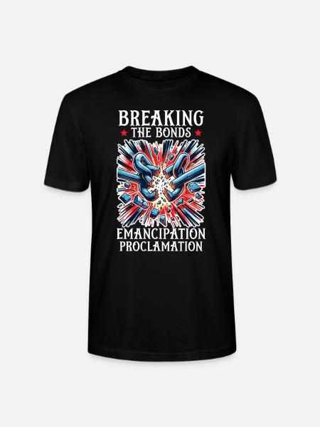 Emanzipationsproklamation Black Pride Juneteenth - Stanley/Stella Unisex Bio-T-Shirt CRAFTER - Schwarz