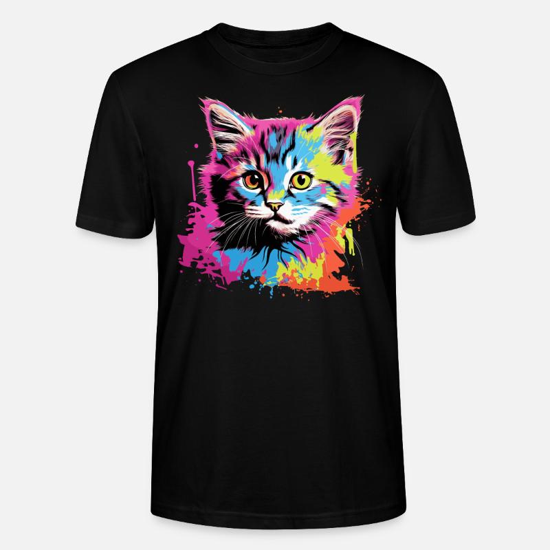 Coole Katze - Stanley/Stella Unisex Bio-T-Shirt CRAFTER - Schwarz