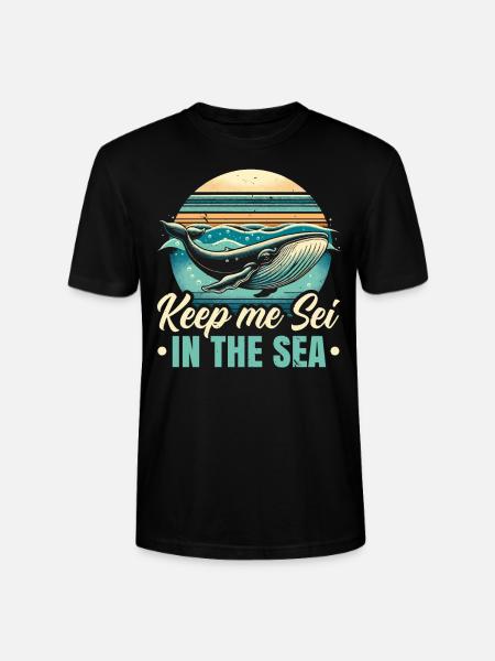 Gefährdete Arten Seiwal Tierrechte - Stanley/Stella Unisex Bio-T-Shirt CRAFTER - Schwarz