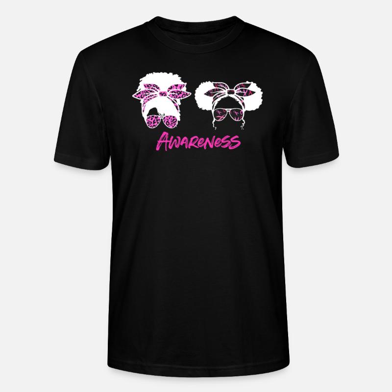 Brustkrebs Bewusstsein - Stanley/Stella Unisex Bio-T-Shirt CRAFTER - Schwarz