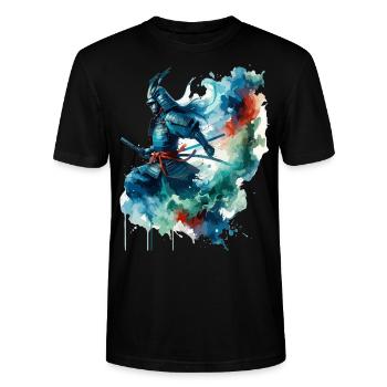 Samurai, Bushido, Traditionell - Stanley/Stella Unisex Bio-T-Shirt CRAFTER - Schwarz - Vorne - Alina (178cm) & Michal (187cm)