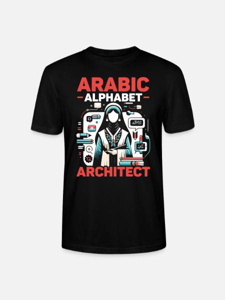 Beruf Arabischlehrer Arabisches Alphabet - Stanley/Stella Unisex Bio-T-Shirt CRAFTER - Schwarz