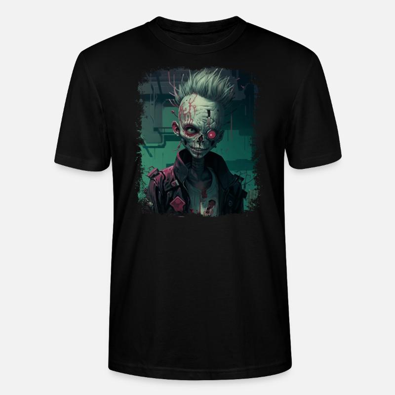 Alien Zombie Punk - Stanley/Stella Unisex Bio-T-Shirt CRAFTER - Schwarz