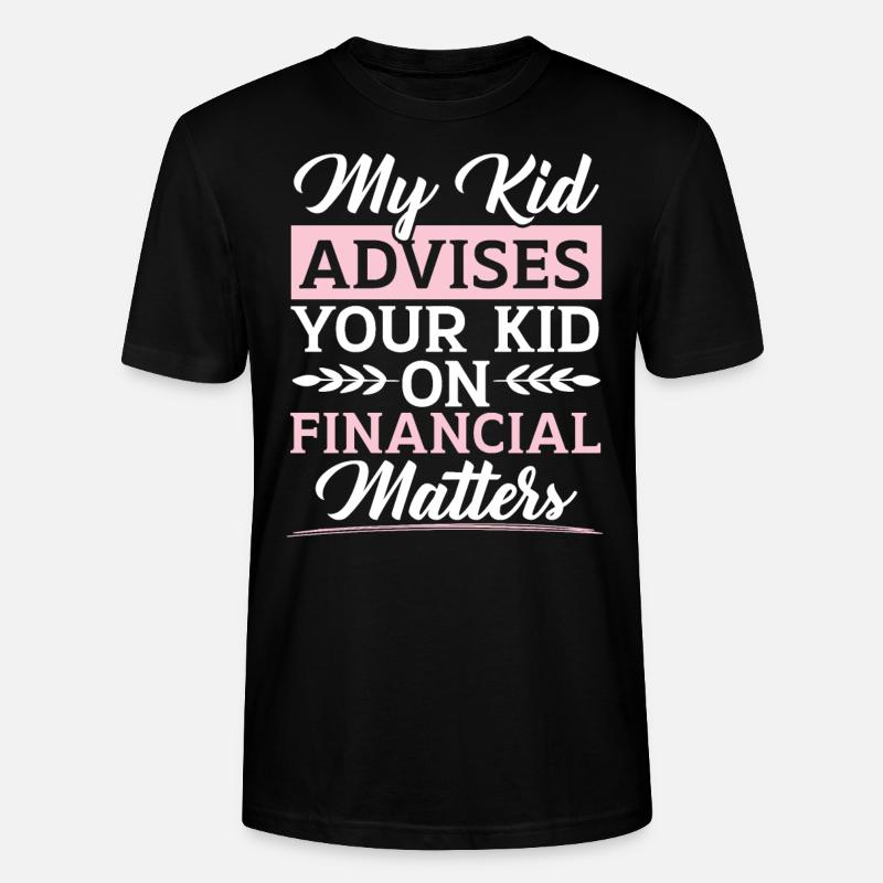 Mutter eines Finanzberaters Geldmanagement - Stanley/Stella Unisex Bio-T-Shirt CRAFTER - Schwarz