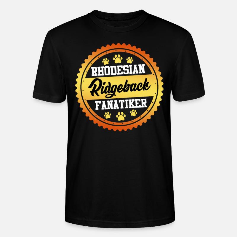 RHODESIAN RIDGEBACK FANATIKER Hundebesitzer - Stanley/Stella Unisex Bio-T-Shirt CRAFTER - Schwarz