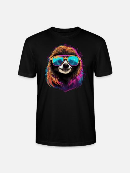 Cooles Faultier - Stanley/Stella Unisex Bio-T-Shirt CRAFTER - Schwarz
