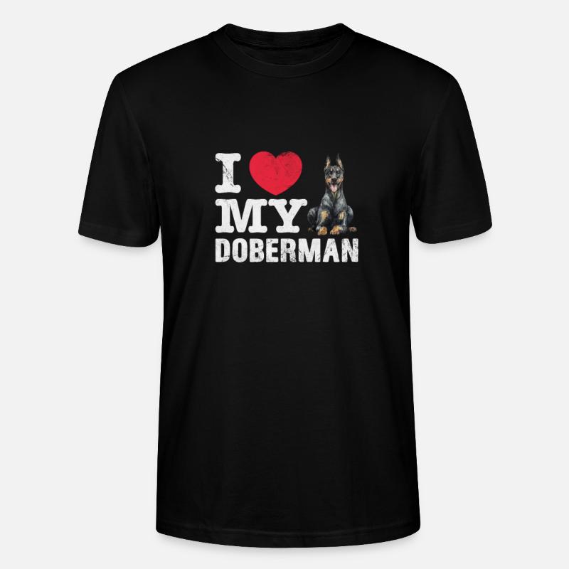 Dobermann - Stanley/Stella Unisex Bio-T-Shirt CRAFTER - Schwarz