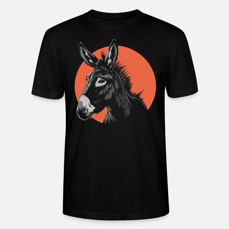 Ein Esel - Stanley/Stella Unisex Bio-T-Shirt CRAFTER - Schwarz