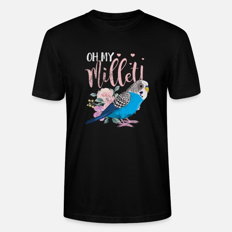 Perruche ondulée - T-shirt bio CRAFTER Stanley Stella Unisexe - noir