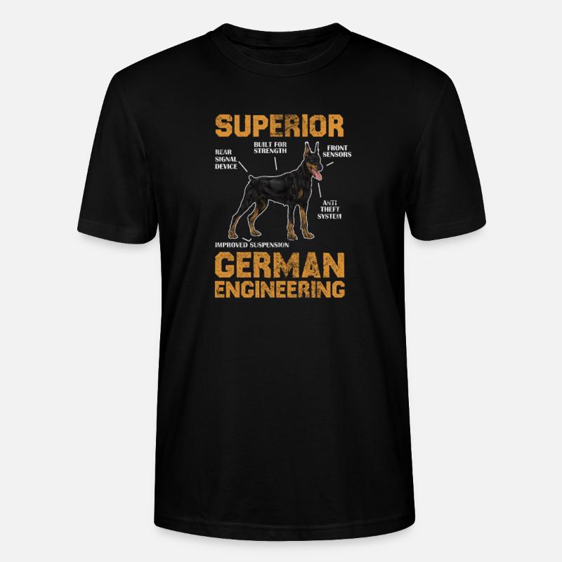 Dobermann - Stanley/Stella Unisex Bio-T-Shirt CRAFTER - Schwarz