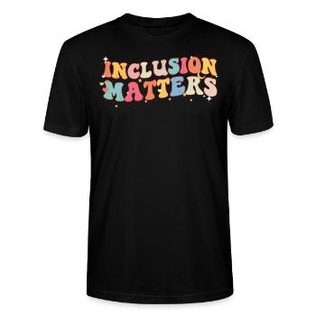 Autismus - Stanley/Stella Unisex Bio-T-Shirt CRAFTER - Schwarz - Vorne - Alina (178cm) & Michal (187cm)