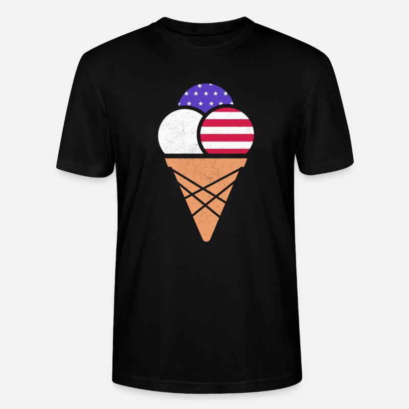 Eiscreme - Stanley/Stella Unisex Bio-T-Shirt CRAFTER - Schwarz