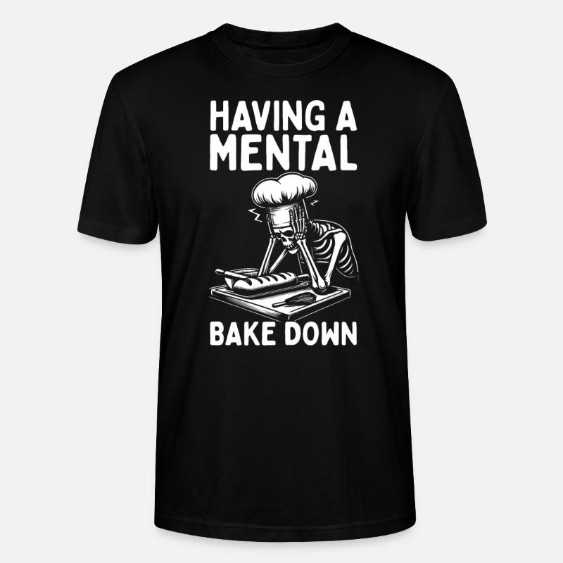 Bäcker Bäckerein Backwaren Backen Geschenk - Stanley/Stella Unisex Bio-T-Shirt CRAFTER - Schwarz