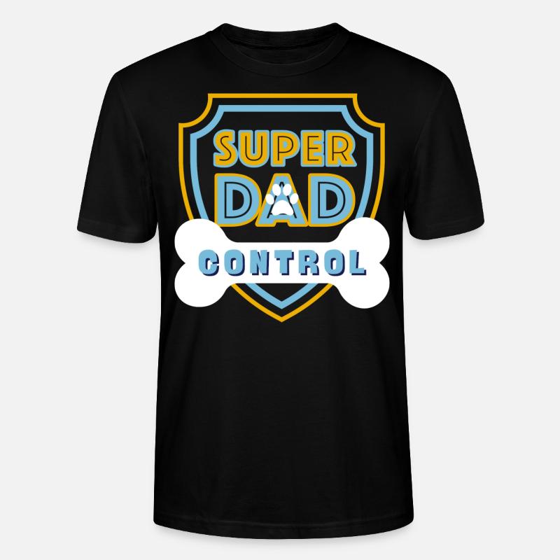 Super Dad Control Light Blue - Stanley/Stella Unisex Bio-T-Shirt CRAFTER - Schwarz