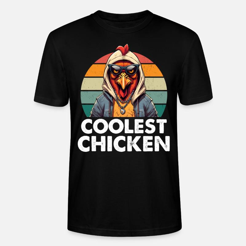 Coolest Chicken - Stanley/Stella Unisex Bio-T-Shirt CRAFTER - Schwarz