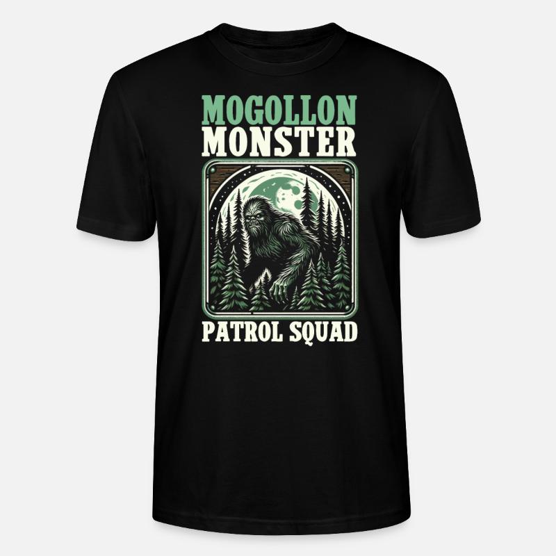 Mogollon Mostro Mitico Criptozoologia Criptide - Maglietta unisex ecologica CRAFTER di Stanley/Stella - nero