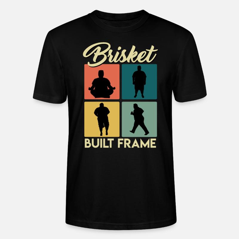 Fleischfresser BISKET BUILT FRAME BBQ - Stanley/Stella Unisex Bio-T-Shirt CRAFTER - Schwarz