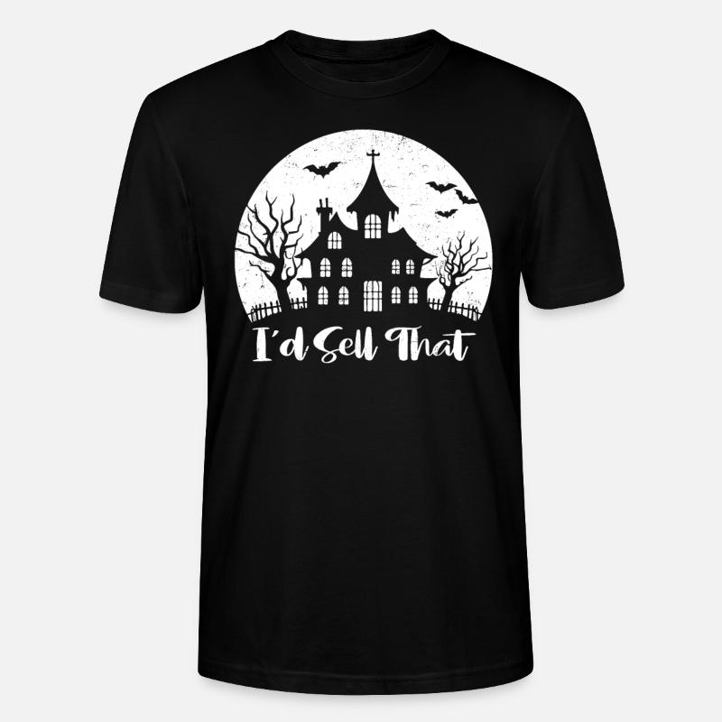 Agent immobilier - T-shirt bio CRAFTER Stanley Stella Unisexe - noir