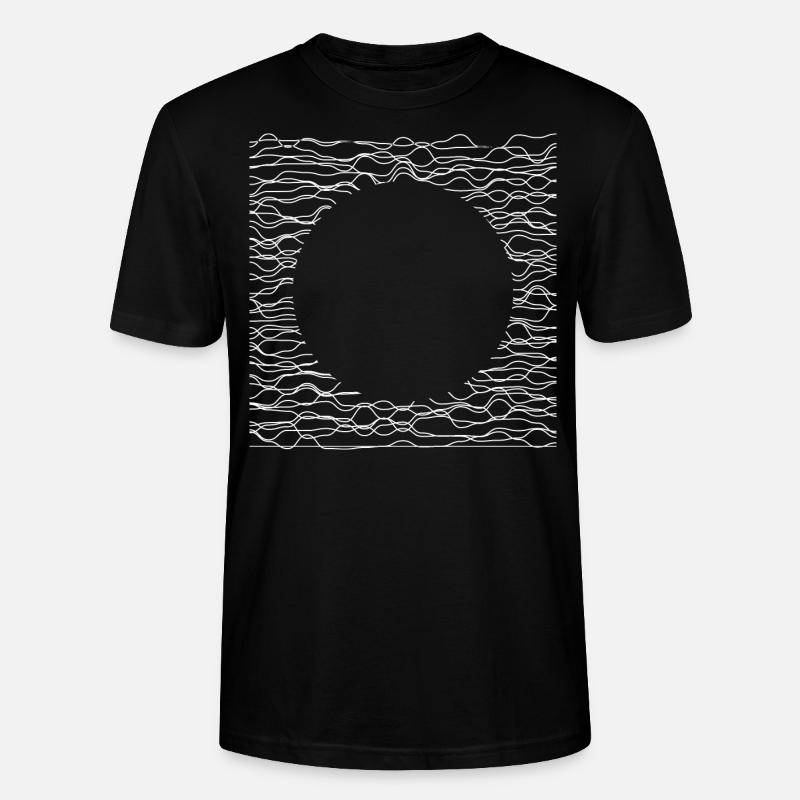 geometrisches Liniendesign - Stanley/Stella Unisex Bio-T-Shirt CRAFTER - Schwarz