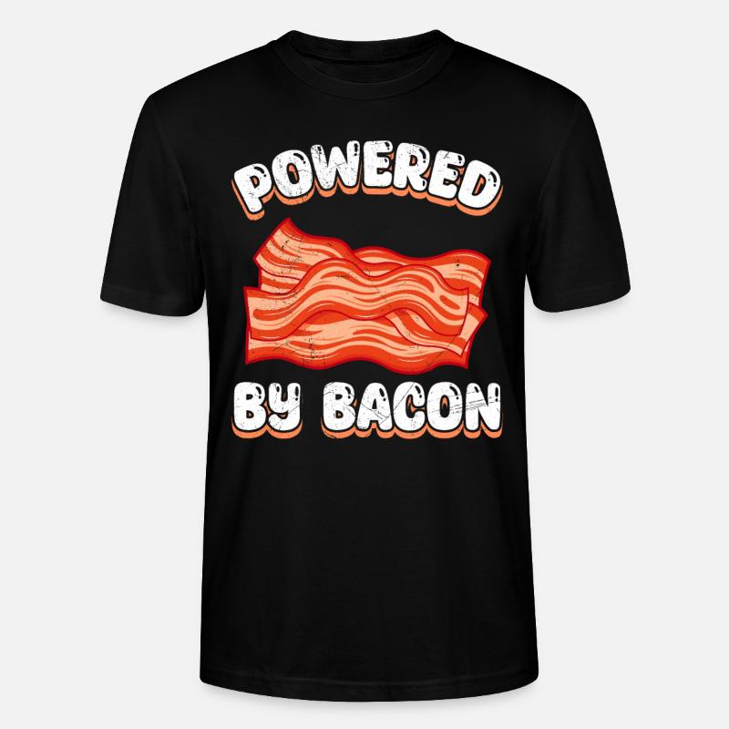 Viande POWERED BY BACON Fun - T-shirt bio CRAFTER Stanley Stella Unisexe - noir