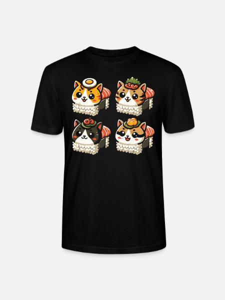 Sushi - Stanley/Stella CRAFTER Unisex Organic T-Shirt - black