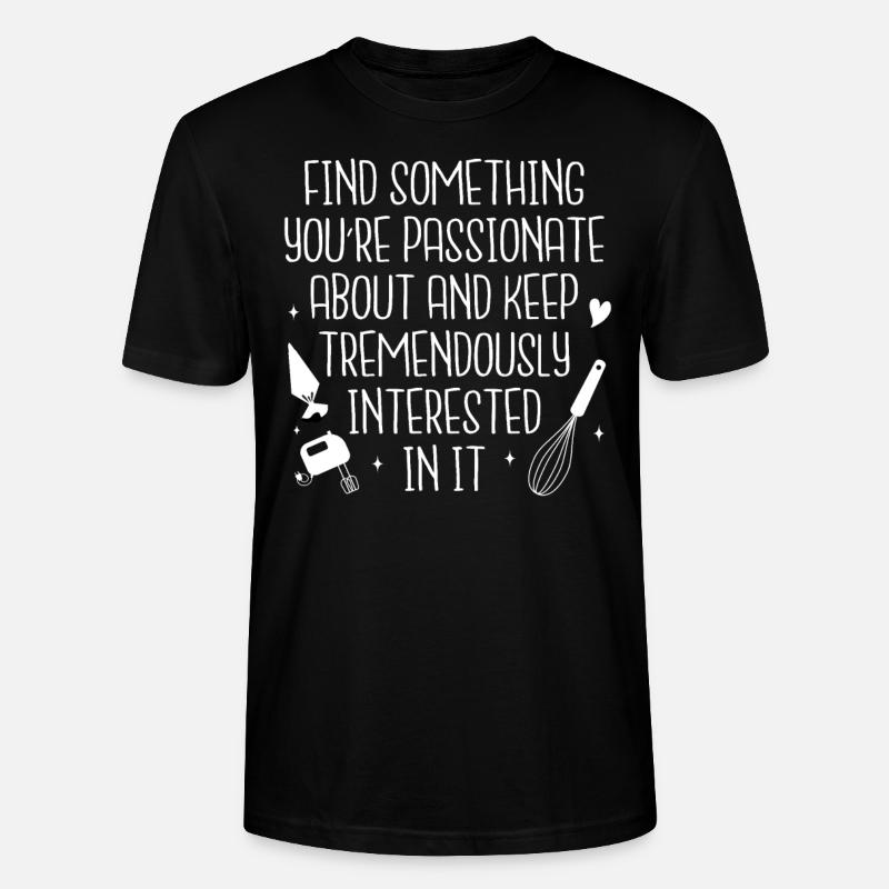 Bäcker Bäckerein Backwaren Backen Geschenk - Stanley/Stella Unisex Bio-T-Shirt CRAFTER - Schwarz
