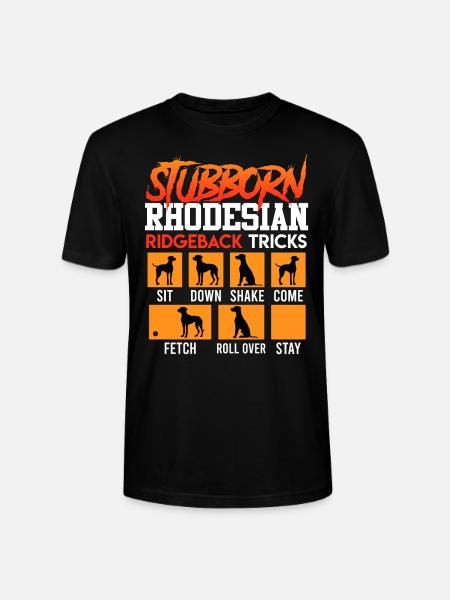 Ridgebacks STUBBORN RHODESIAN RIDGEBACK - T-shirt bio CRAFTER Stanley Stella Unisexe - noir