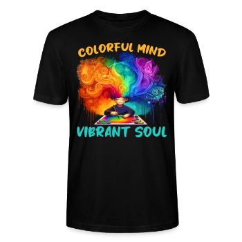 AuDHD Autism ADHD Autistic Spectrum Neurodiversity - Stanley/Stella CRAFTER Unisex Organic T-Shirt - black - Front - Alina (178cm) & Michal (187cm)