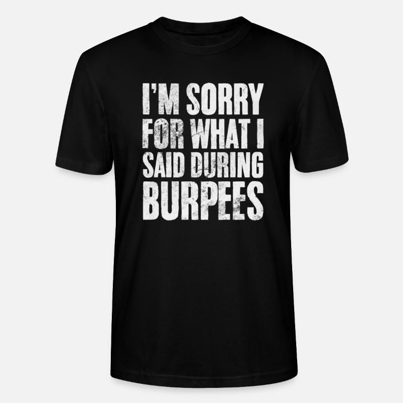 Burpees - Stanley/Stella Unisex Bio-T-Shirt CRAFTER - Schwarz