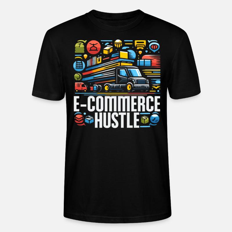 Dropshipping-Geschäft E-Commerce-Unternehmer - Stanley/Stella Unisex Bio-T-Shirt CRAFTER - Schwarz