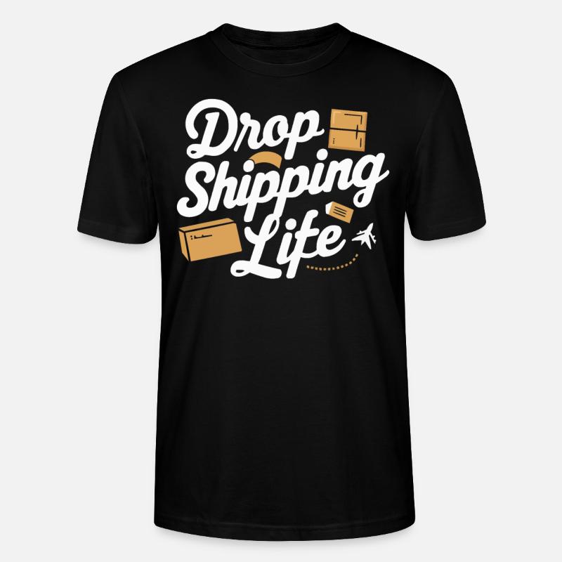 Dropshipping-Geschäft E-Commerce-Unternehmer - Stanley/Stella Unisex Bio-T-Shirt CRAFTER - Schwarz