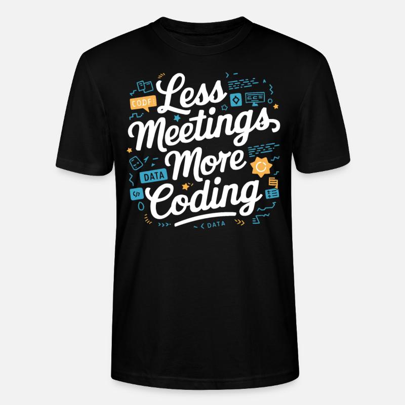 Backend-Entwickler Programmierung Softwareprogrammierer - Stanley/Stella Unisex Bio-T-Shirt CRAFTER - Schwarz