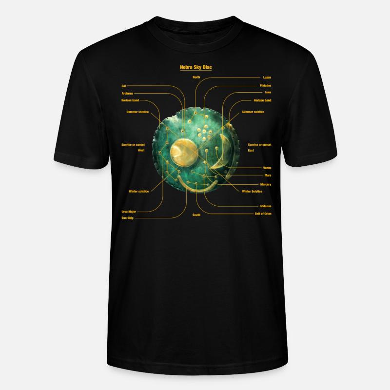 Disque céleste - T-shirt bio CRAFTER Stanley Stella Unisexe - noir
