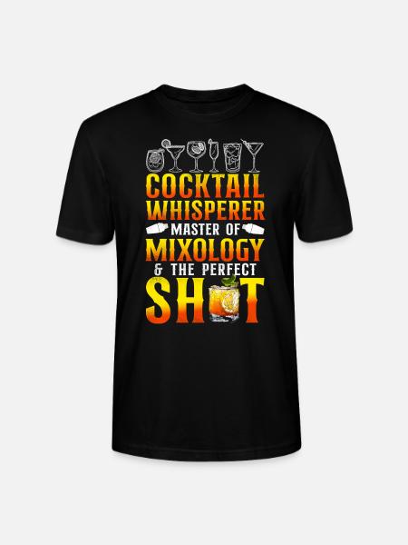Bartender Mixologist Cocktail - Stanley/Stella CRAFTER Unisex Organic T-Shirt - black